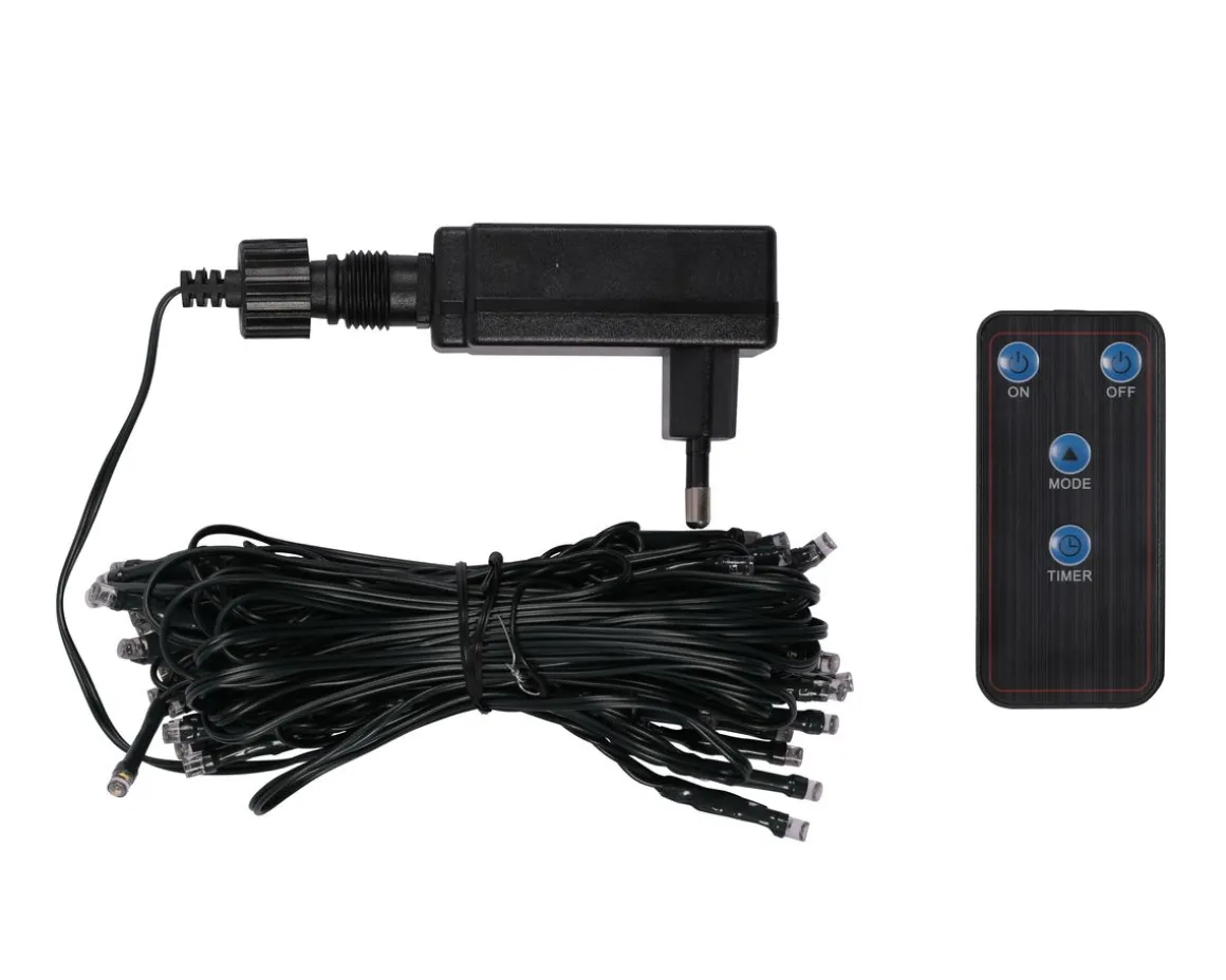 LED Lichterkette 10 m bunt mit Blinkfunktion