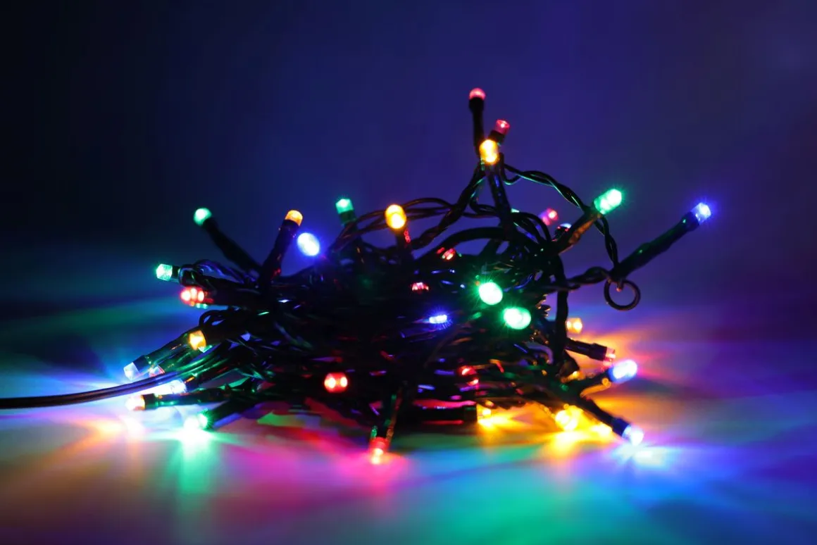 LED Lichterkette 10 m bunt mit Blinkfunktion