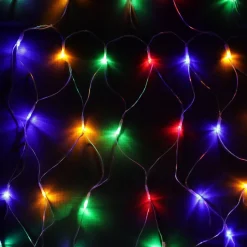 LED Lichterkette Netz farbig