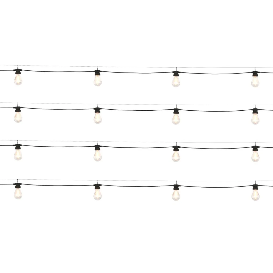 LED Lichterkette Outdoor mit 16 Glühbirnen 8 m