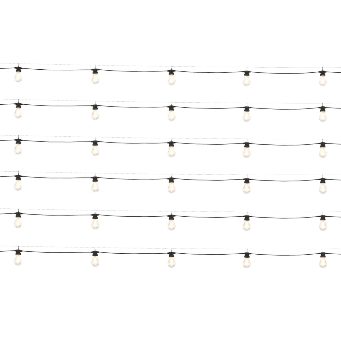 LED Lichterkette Outdoor mit 30 Glühbirnen 23 m