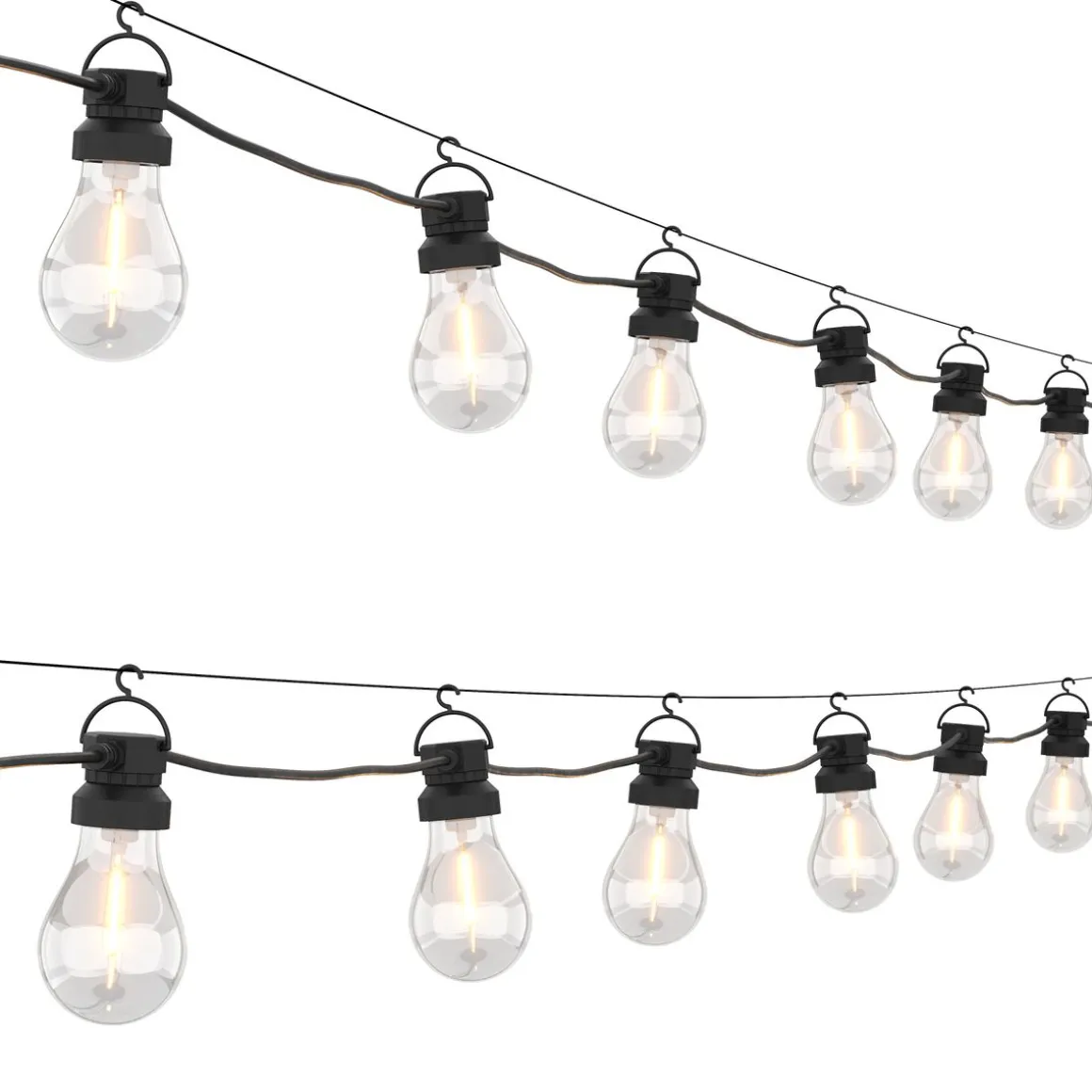 LED Lichterkette Outdoor mit 30 Glühbirnen 23 m