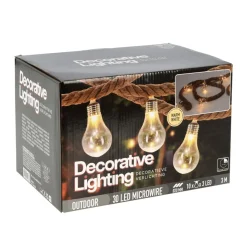 LED Lichterkette Seil mit 10 Glühbirnen