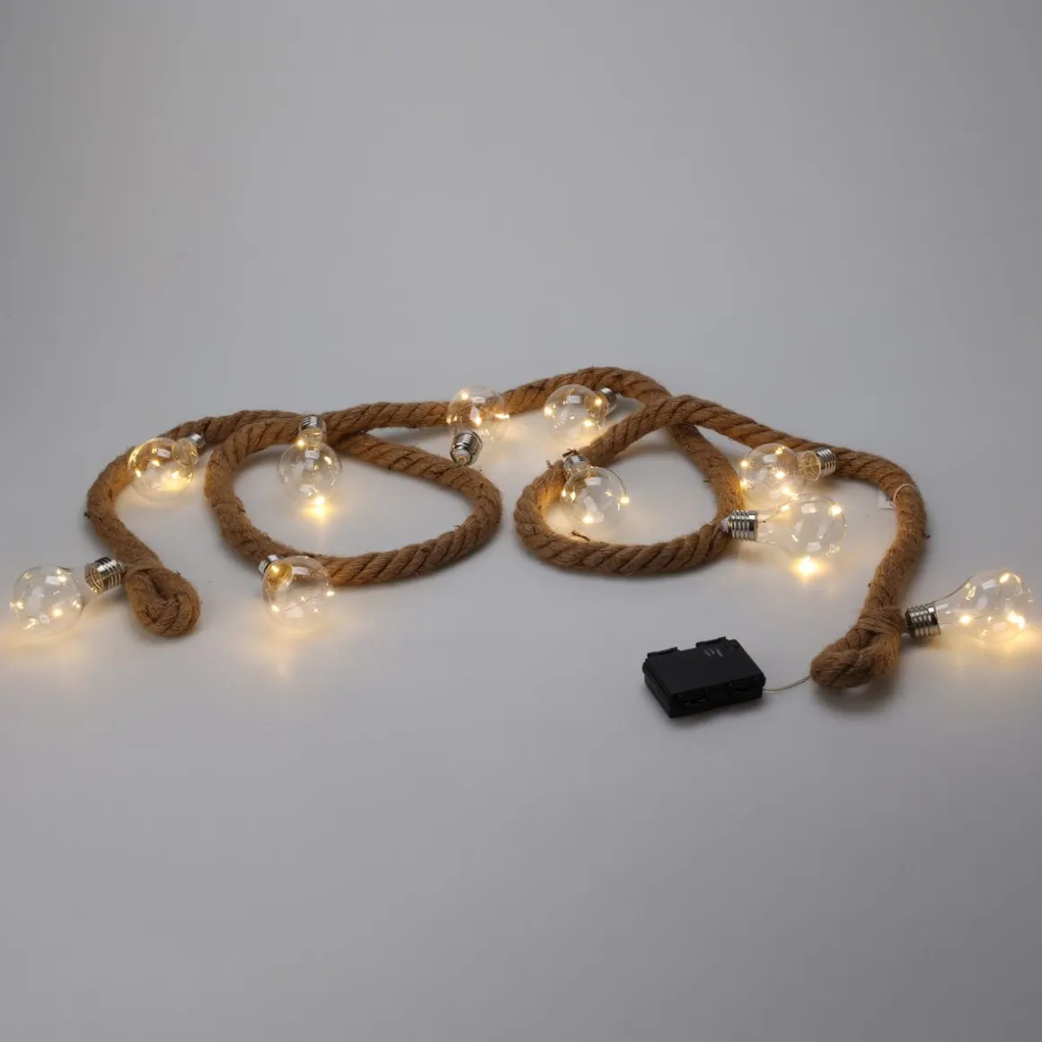 LED Lichterkette Seil mit 10 Glühbirnen