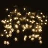 LED Lichtervorhang Schneeflocken 3.5 m warmweiss