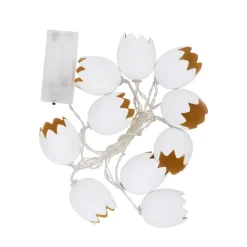 LED Osterdeko Lichterkette 175 cm warmweiss