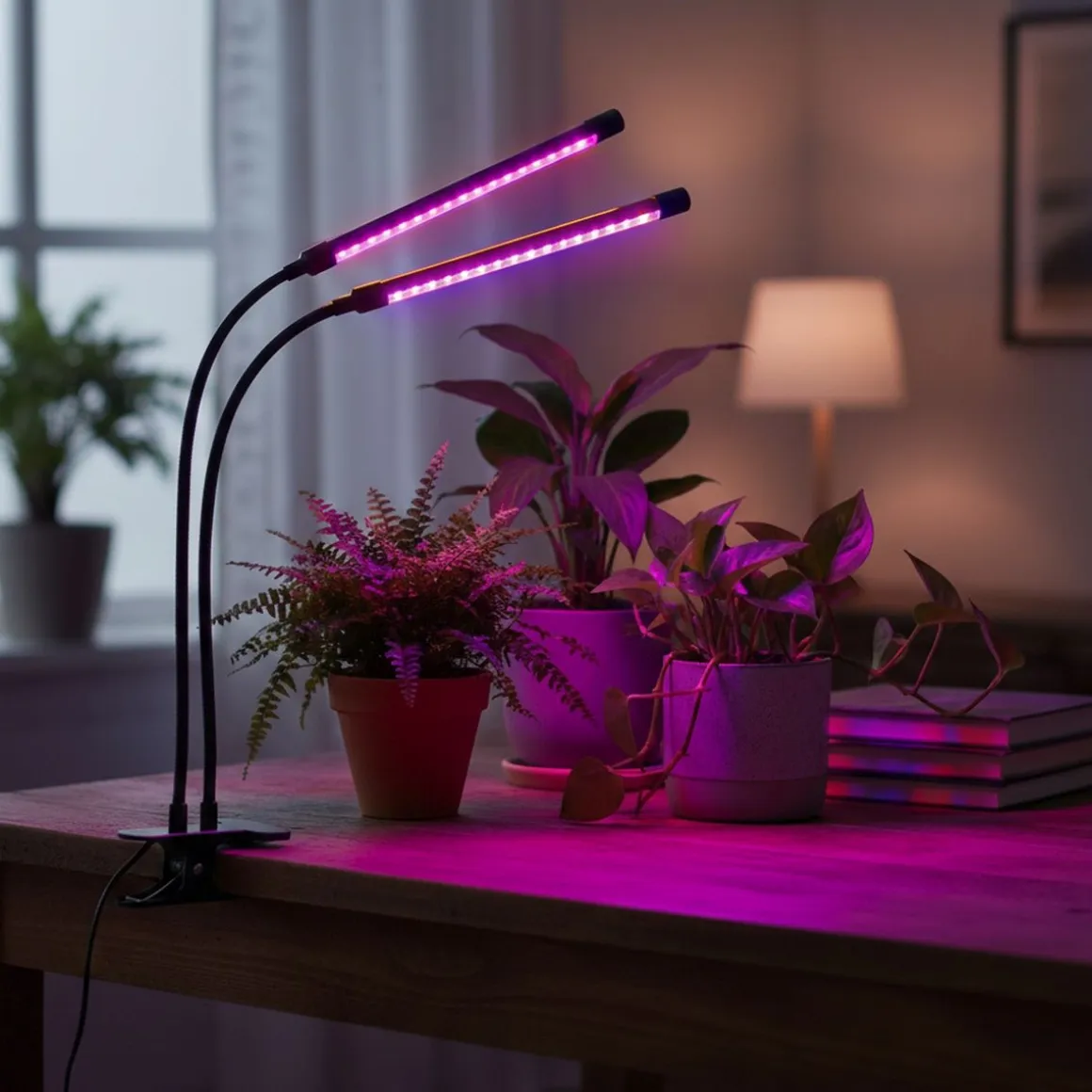 LED Pflanzenlampe 2-armig 2er Set