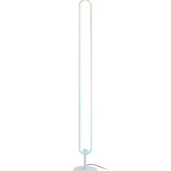 LED RGB Stehlampe LEANO weiss
