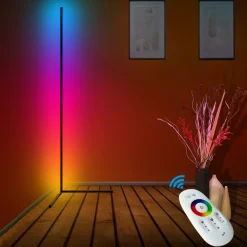 LED RGB Stehlampe LIORA schwarz