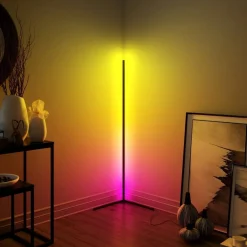 LED RGB Stehlampe LIORA schwarz