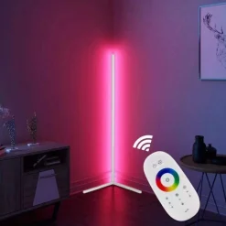 LED RGB Stehlampe LIORA weiss
