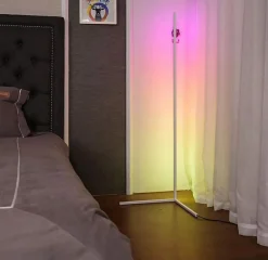 LED RGB Stehlampe LIORA weiss