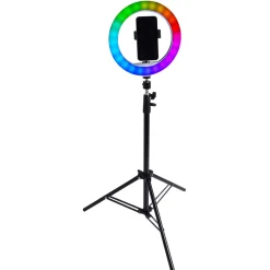 LED Ringlicht RGB mit Stativ