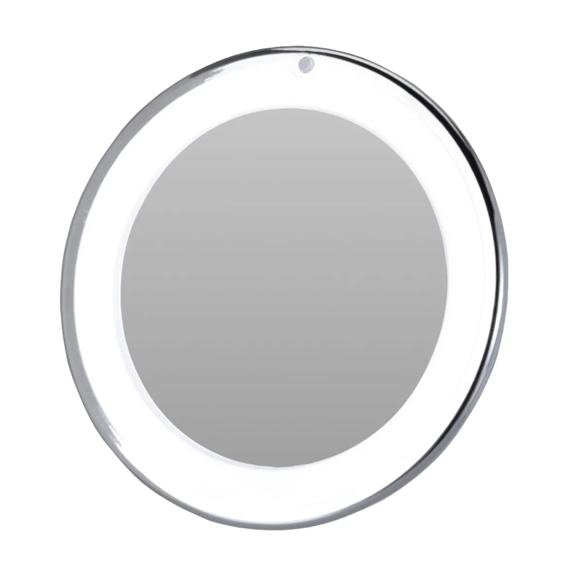LED Schminkspiegel 20 x 22 cm silber/weiss