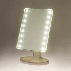 LED Schminkspiegel 26 x 16 cm weiss