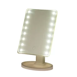LED Schminkspiegel 26 x 16 cm weiss
