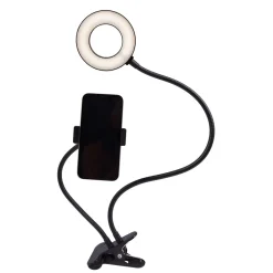 LED Selfie Ringlicht mit Tischklemme