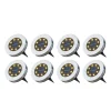LED Solar Bodenleuchte 12 cm 8er Set
