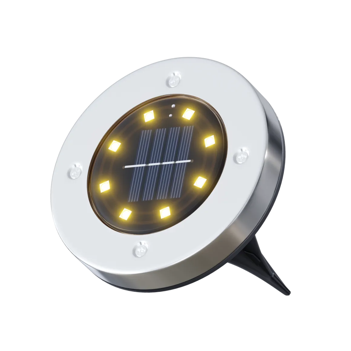 LED Solar Bodenleuchte 12 cm 8er Set