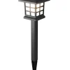 LED Solarlampe 38 cm 6er Set schwarz