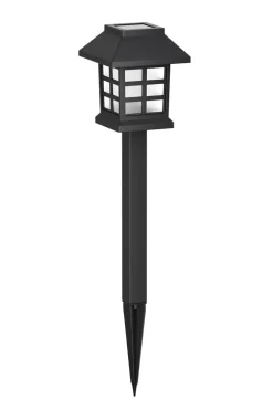 LED Solarlampe 38 cm 6er Set schwarz