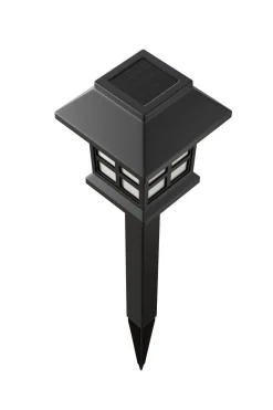LED Solarlampe 38 cm 6er Set schwarz