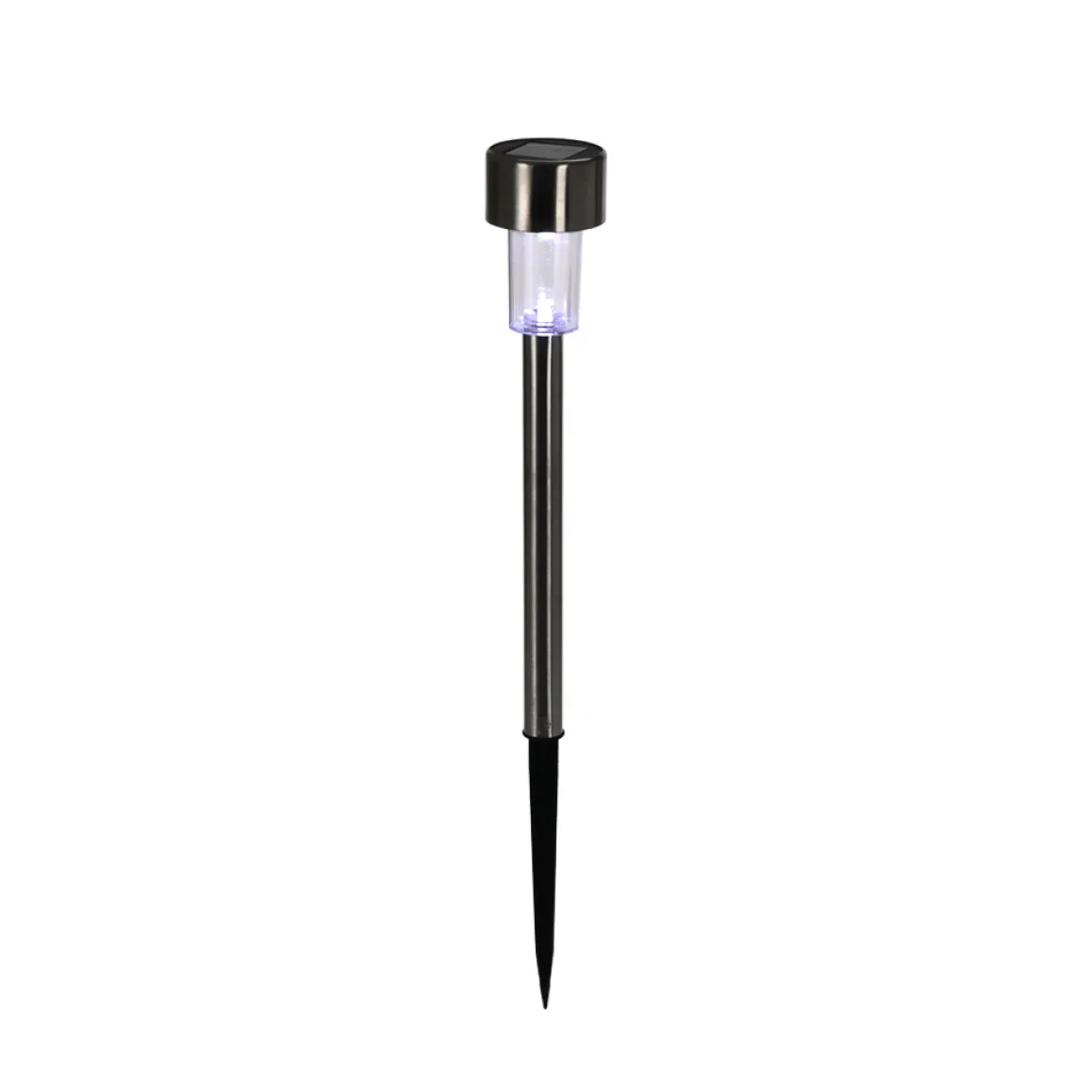 LED Solarlampe Edelstahl Set 7-teilig 37 cm