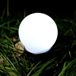 LED Solarlampe rund 10 cm 6er Set