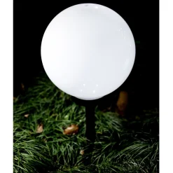 LED Solarlampe rund 20 cm 3er Set
