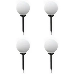 LED Solarlampe rund 25 cm 4er Set
