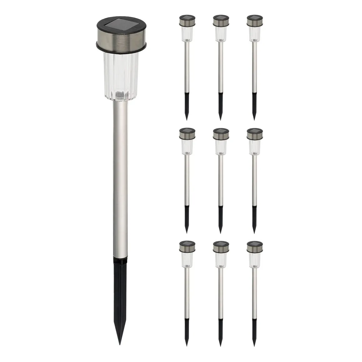 LED Solarlampe Set 10-teilig