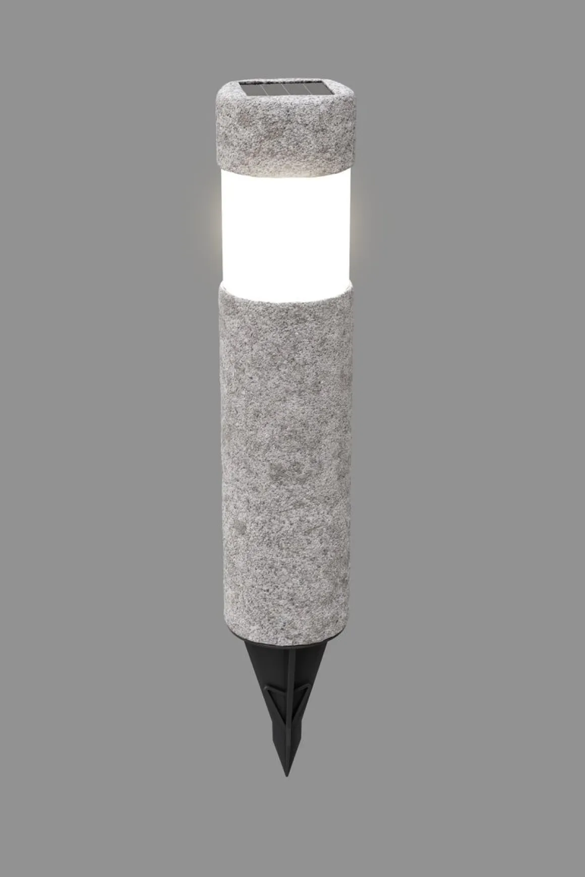 LED Solarlampe Steinoptik 38 cm 4er Set