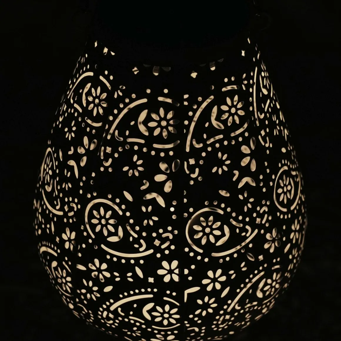 LED Solar Laterne BEYAZ 2er Set 18 x 24 cm weiss
