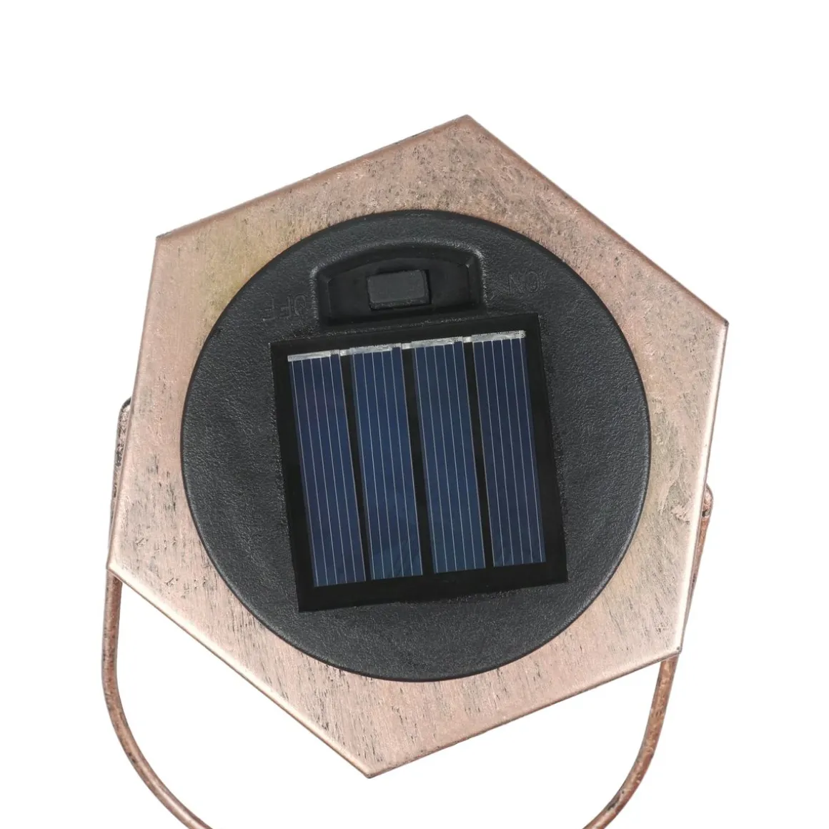 LED Solar Laterne KAHVERENGI 2er Set 15 x 20 cm kupfer