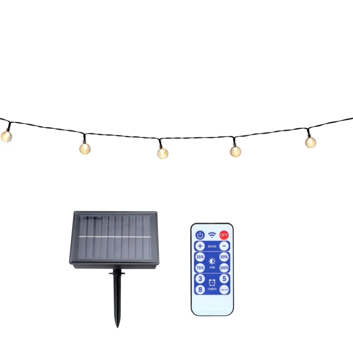 LED Solar Lichterkette 9 m