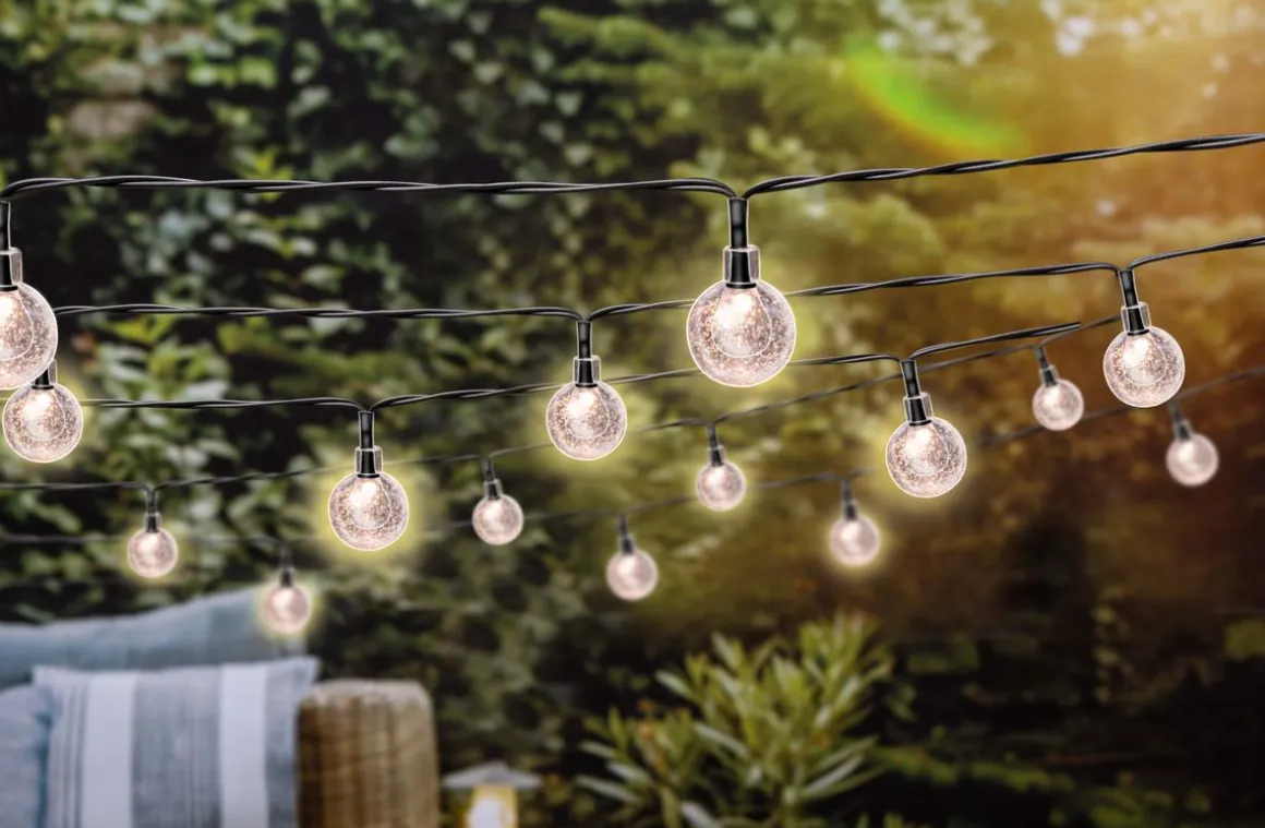 LED Solar Lichterkette 9 m