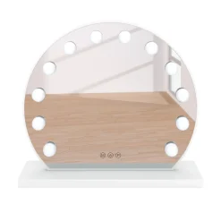 LED Spiegel EMMI rund 45 x 12 cm weiss