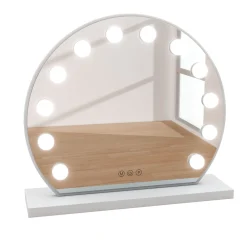 LED Spiegel EMMI rund 45 x 12 cm weiss