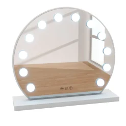LED Spiegel EMMI rund 45 x 12 cm weiss