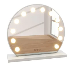 LED Spiegel EMMI rund 45 x 12 cm weiss