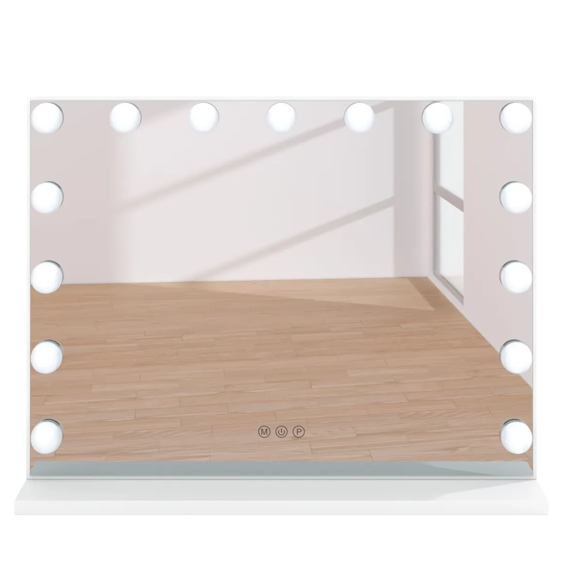 LED Spiegel EMMI 58 x 12 x 45 cm weiss