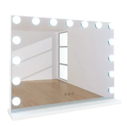 LED Spiegel EMMI 58 x 12 x 45 cm weiss