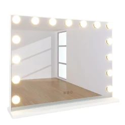 LED Spiegel EMMI 58 x 12 x 45 cm weiss