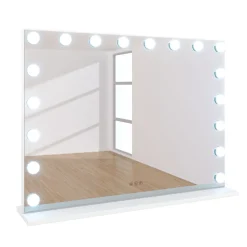 LED Spiegel EMMI 80 x 12 x 60 cm weiss