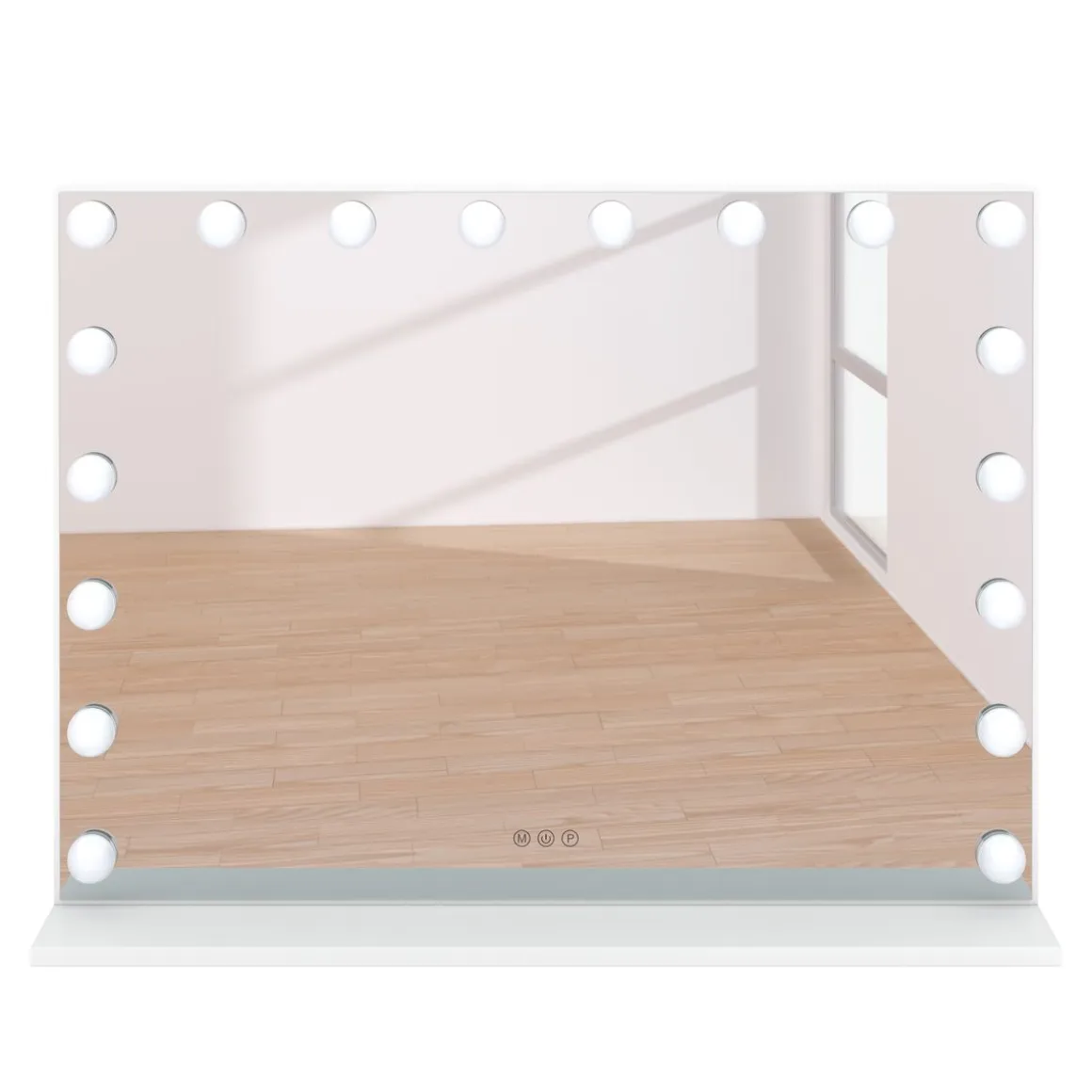LED Spiegel EMMI 80 x 12 x 60 cm weiss