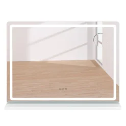LED Spiegel SONJA 80 x 12 x 60 cm weiss