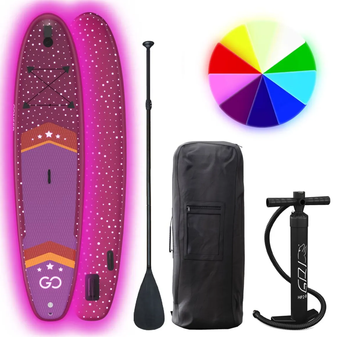 LED Stand Up Paddle COSMIC 320 cm