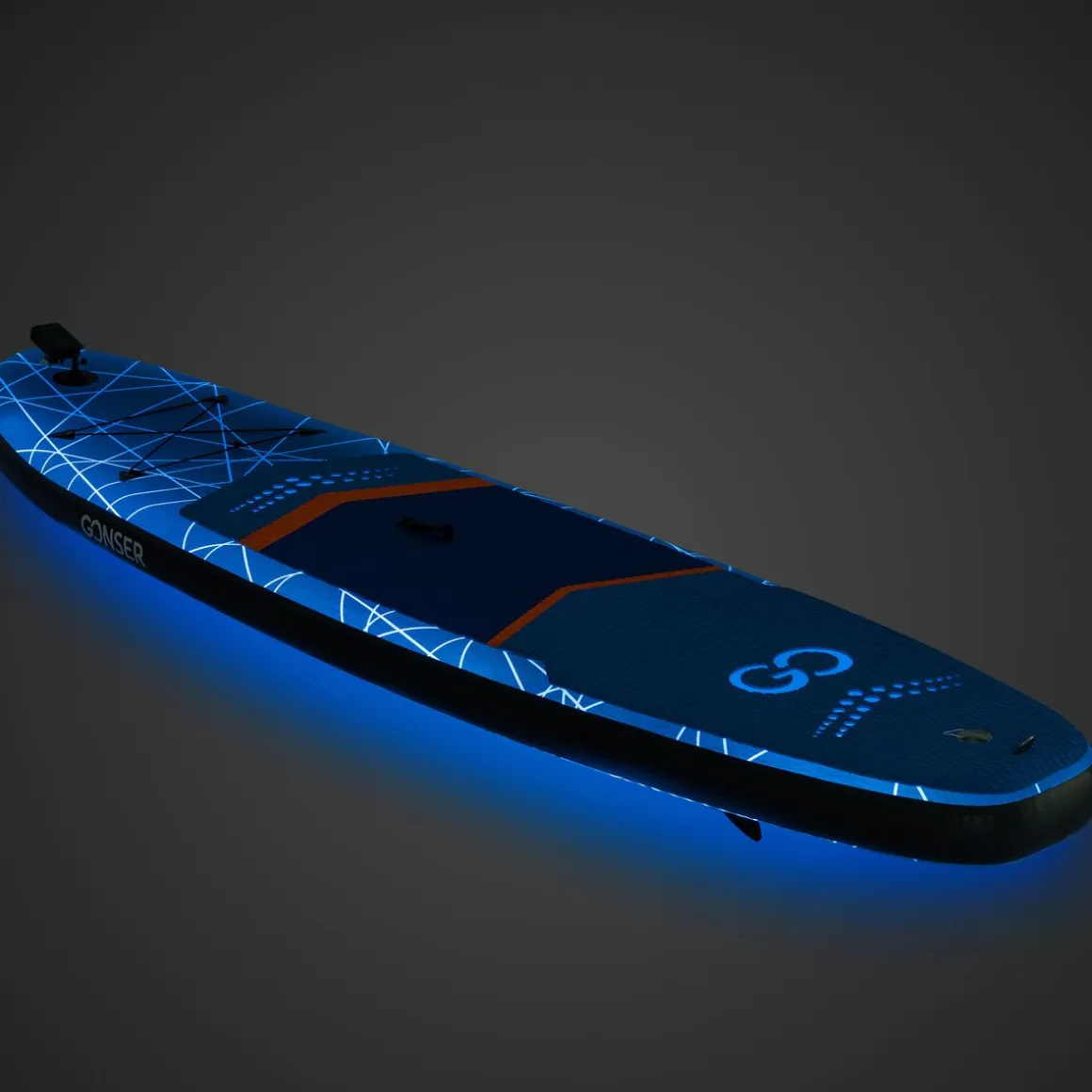 LED Stand Up Paddle LASER 320 cm schwarz