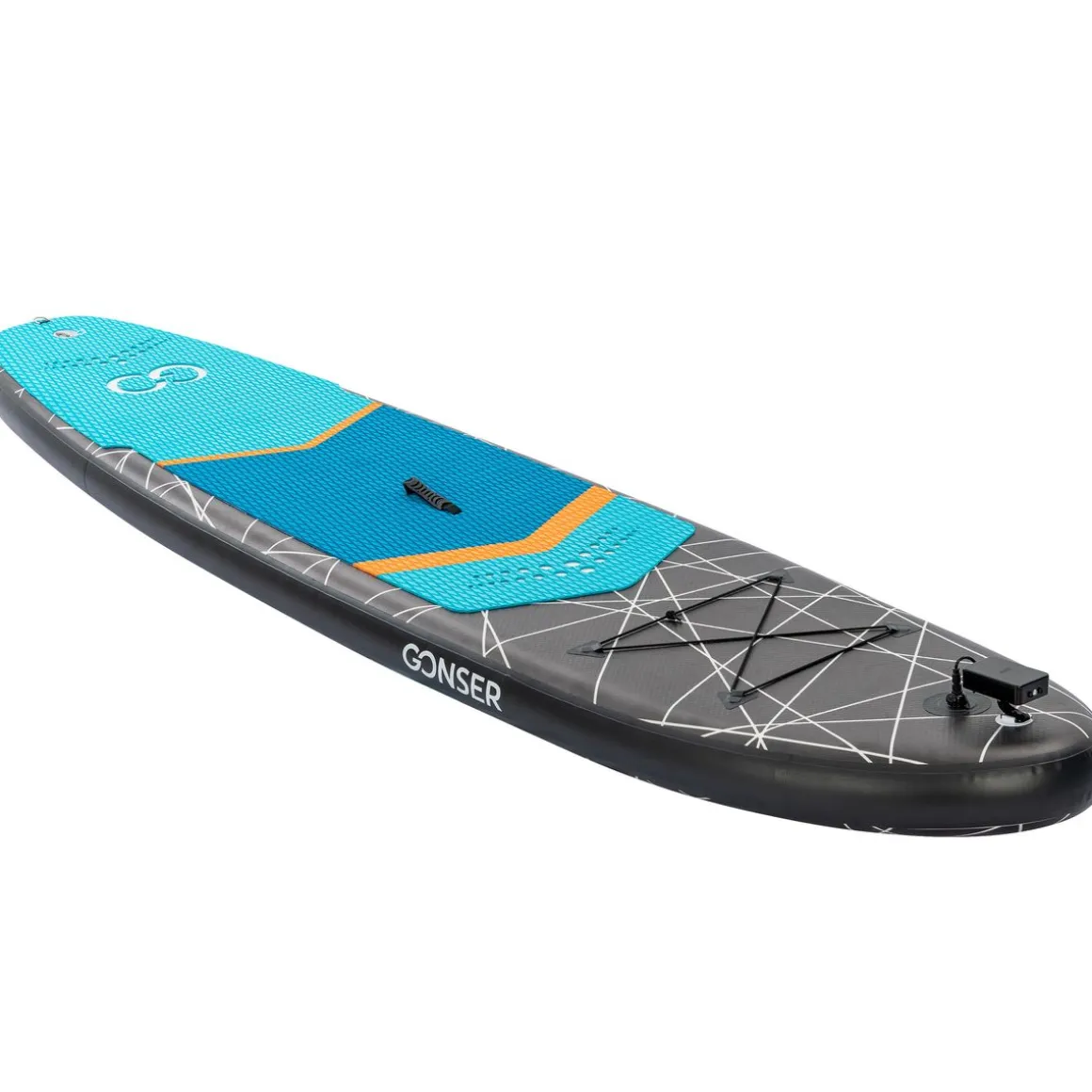 LED Stand Up Paddle LASER 320 cm schwarz