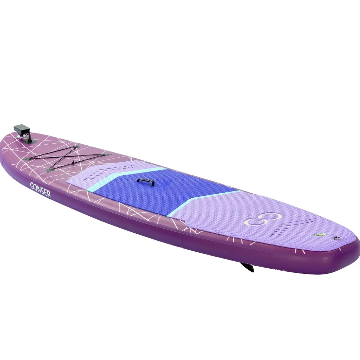 LED Stand Up Paddle LASER 320 cm violett